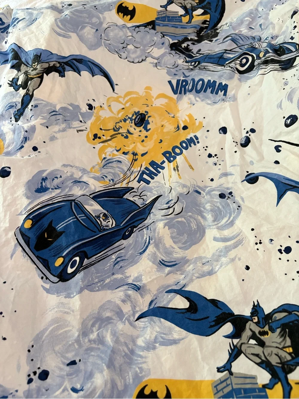 Batman Pottery Barn Kids FULL fitted sheet and pillow case